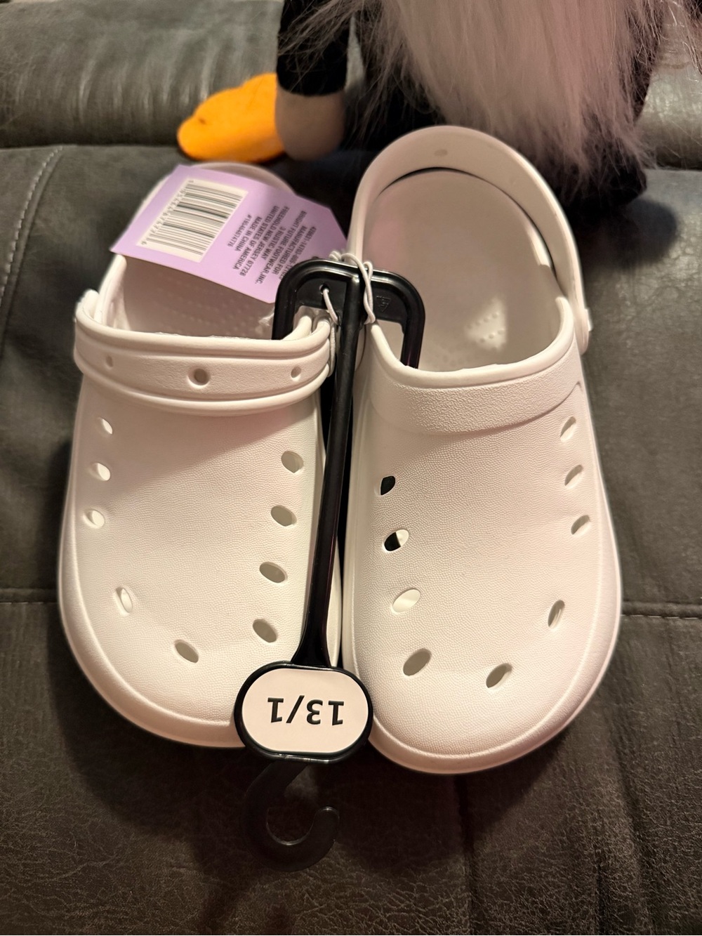 Kids White Clog Sandals - Lightweight Breathable Slip-On